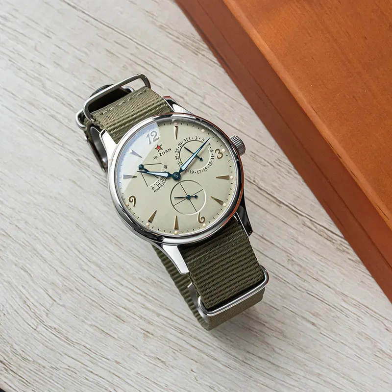 1963 Automatic Watches 40mm Man Watch Pilot Watch of Men Seagull ST1780 Movement Mechanical Waterproof Wristwatch Reloj Hombre