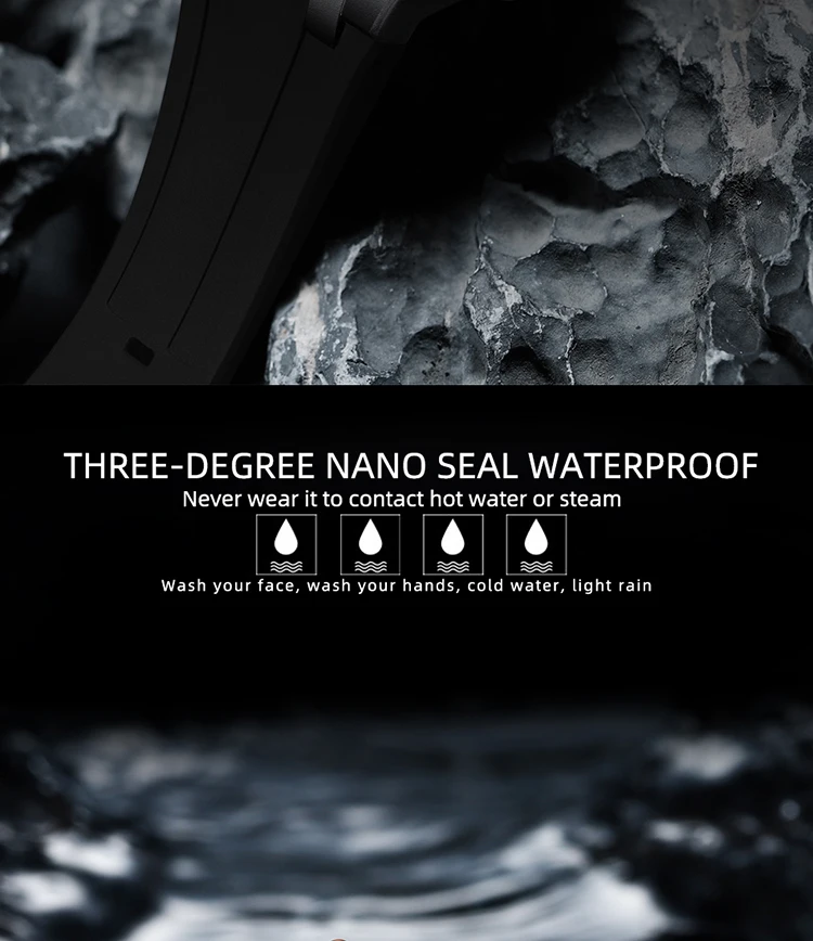 CHENXI Men's Luxury Chronograph Sport Quartz Watch Waterproof Luminous Silicone Strap Fashion Relogio Masculino for Gentlemen