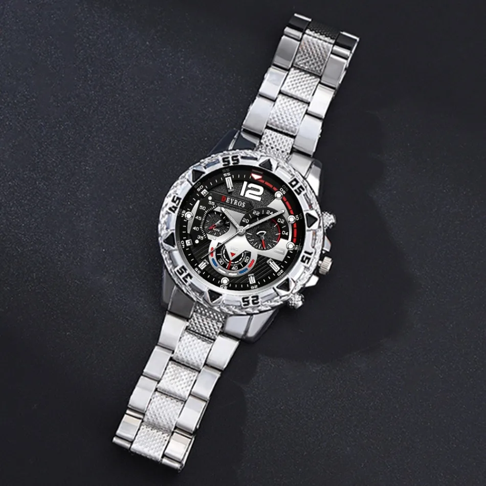 Men Watch 2pcs/set, Classic Fashion Men's Business Quartz Watches Sets Analog Casual Wrist Watch Sets, Gifts for Men.