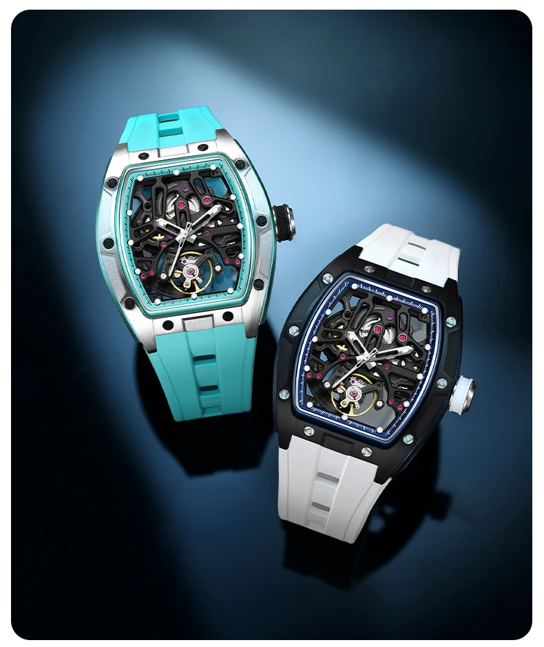Mechanical Watch 2026 Luminous Transparent Steel Case Tourbillon Automatic Luxury Skeleton Dial Wholesale Gorman Watch