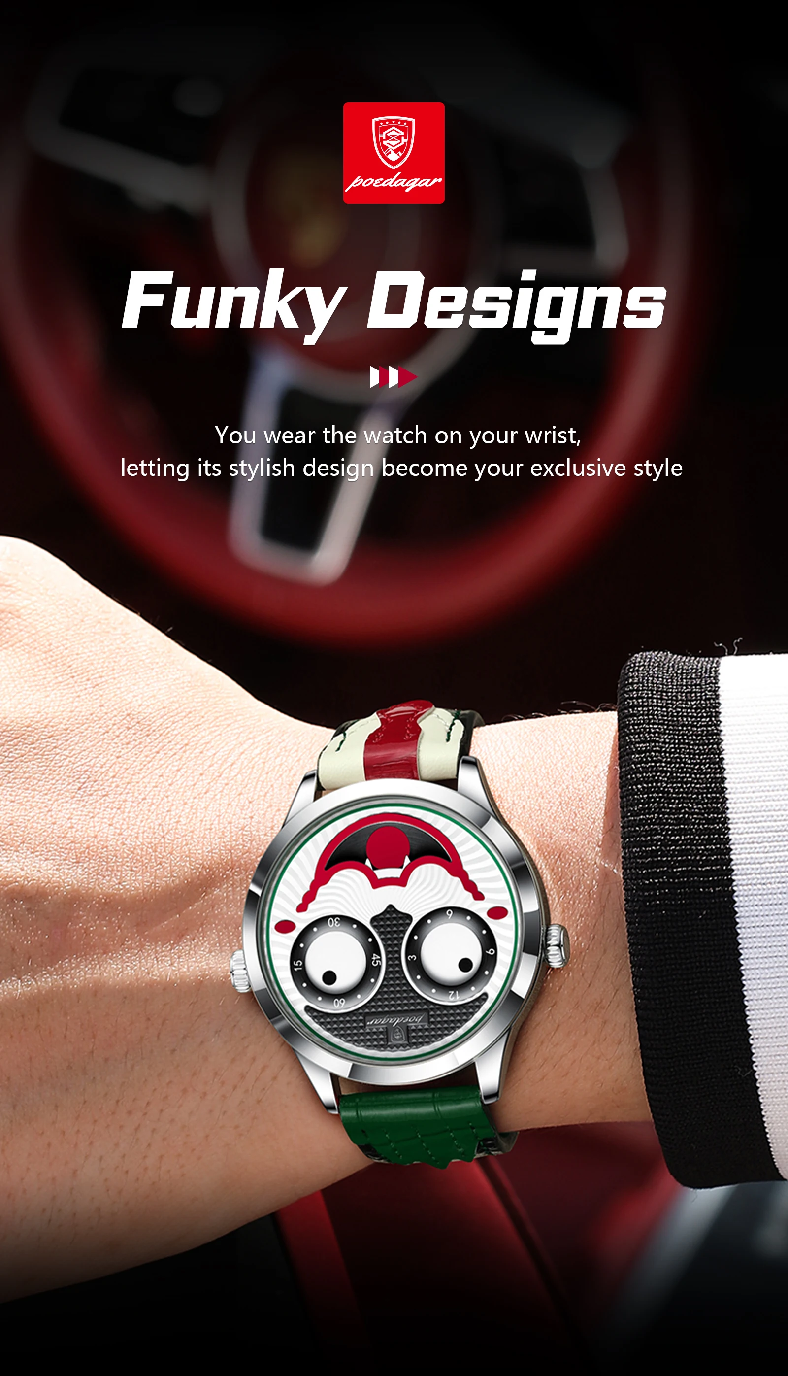 POEDAGAR Original Watch For Man Waterproof High Quality Fashion Male Watches Quartz Leather Casual Men's Wristwatch Reloj Hombre