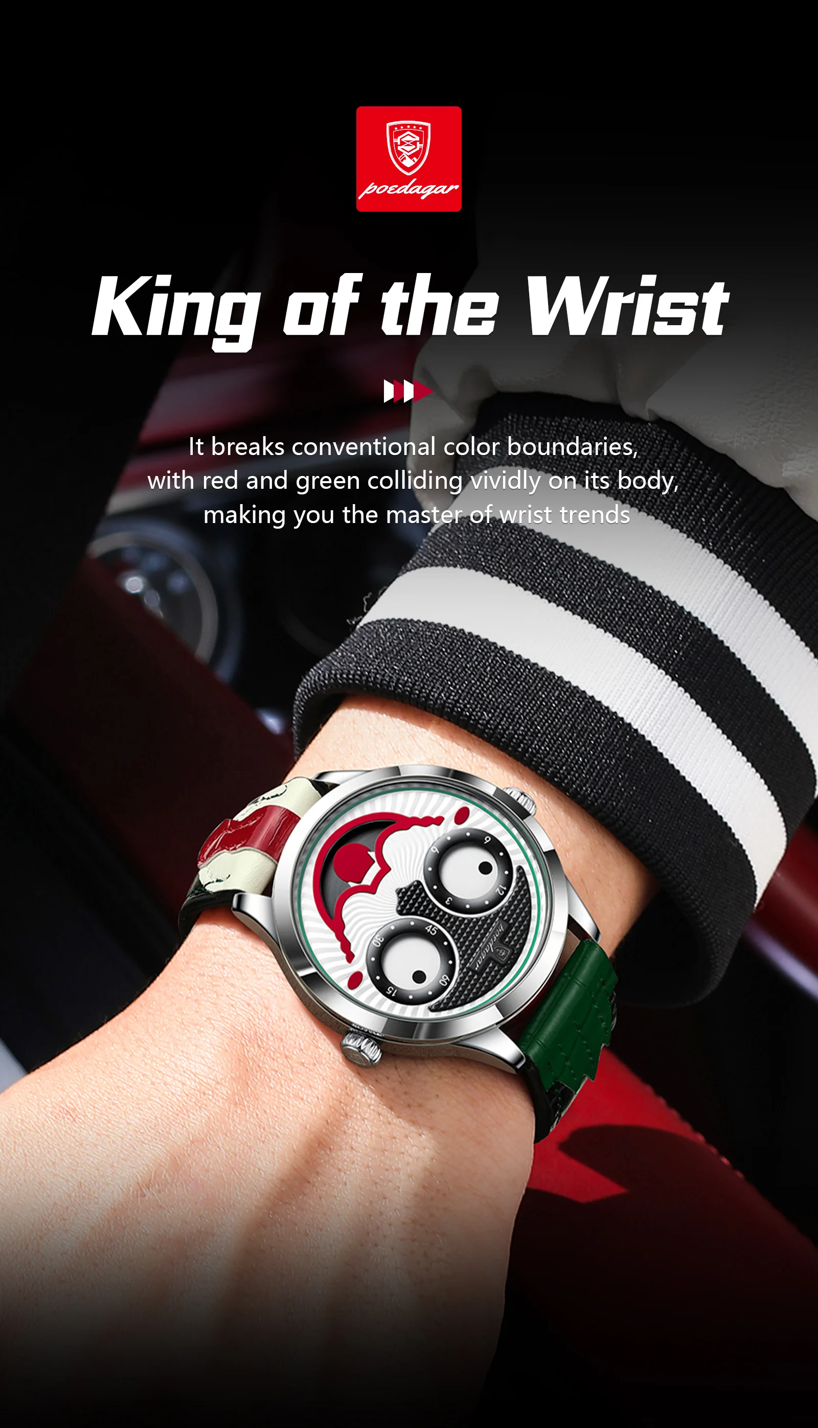POEDAGAR Original Watch For Man Waterproof High Quality Fashion Male Watches Quartz Leather Casual Men's Wristwatch Reloj Hombre