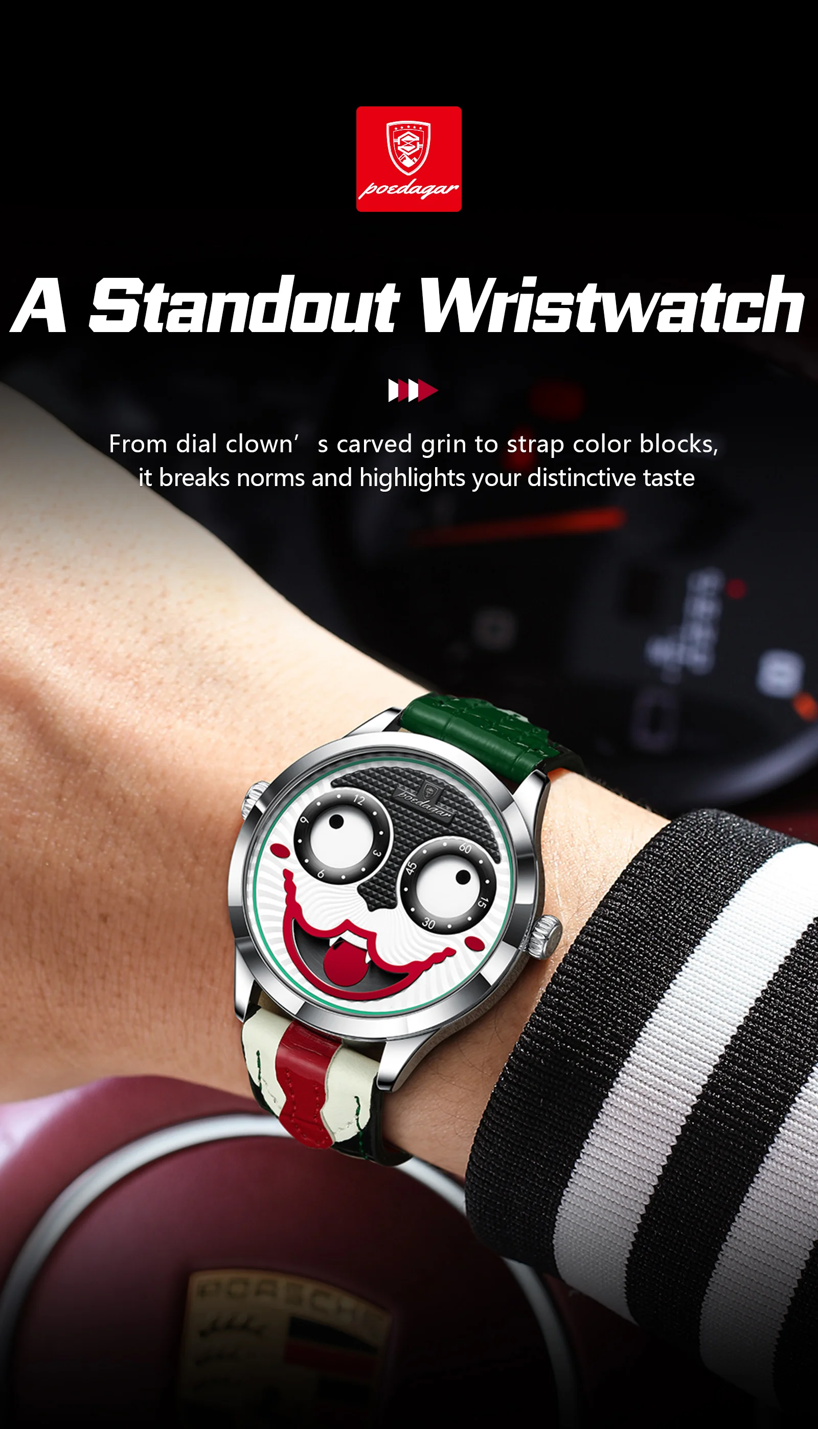 POEDAGAR Original Watch For Man Waterproof High Quality Fashion Male Watches Quartz Leather Casual Men's Wristwatch Reloj Hombre