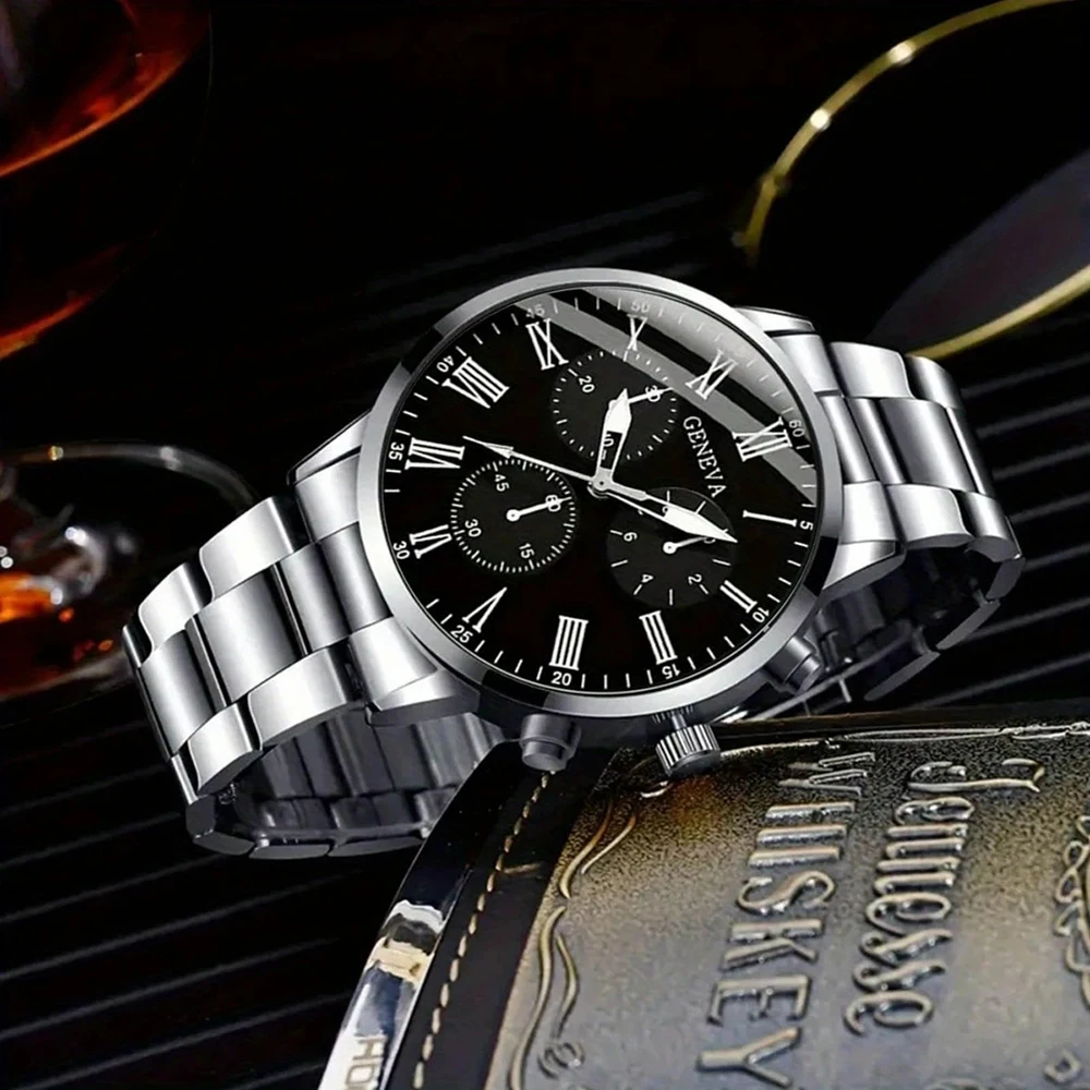 Men's Fashion Business watch, Simple casual quartz watch,  Daily and work accessories, holiday gifts