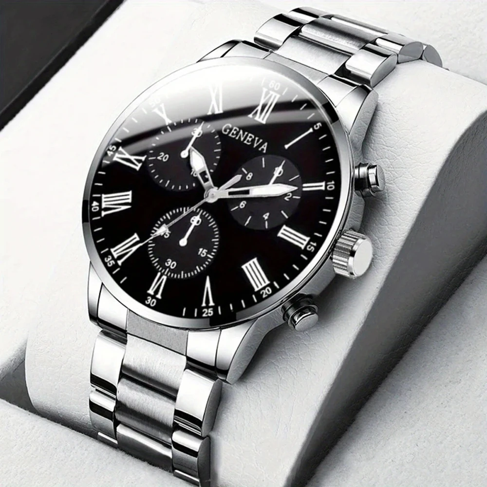 Men's Fashion Business watch, Simple casual quartz watch,  Daily and work accessories, holiday gifts