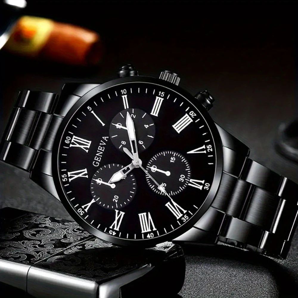 Men's Fashion Business watch, Simple casual quartz watch,  Daily and work accessories, holiday gifts
