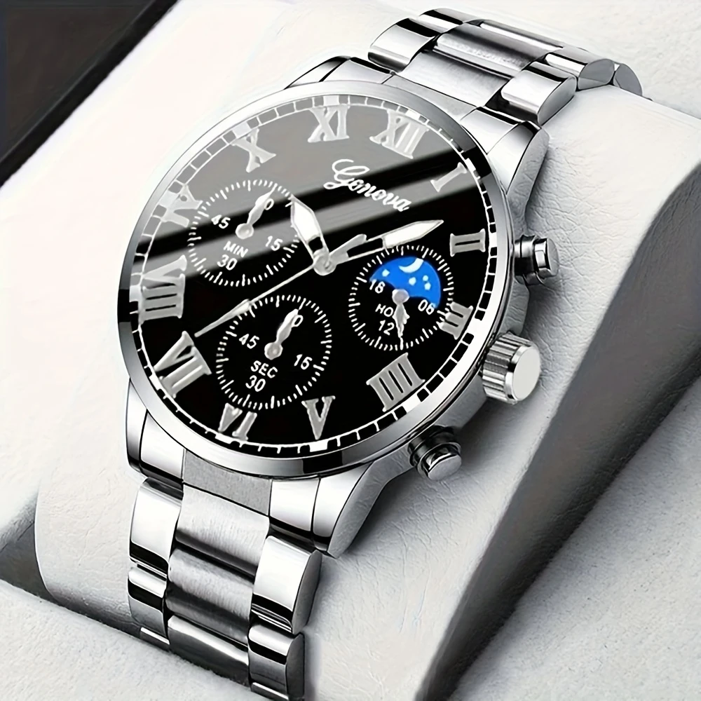 Men's Fashion Business watch, Simple casual quartz watch,  Daily and work accessories, holiday gifts