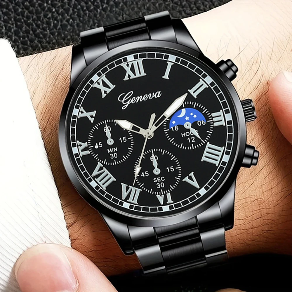 Men's Fashion Business watch, Simple casual quartz watch,  Daily and work accessories, holiday gifts