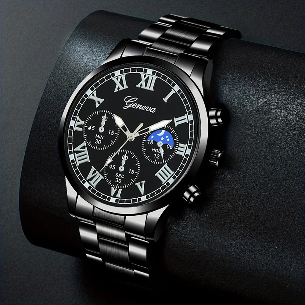 Men's Fashion Business watch, Simple casual quartz watch,  Daily and work accessories, holiday gifts