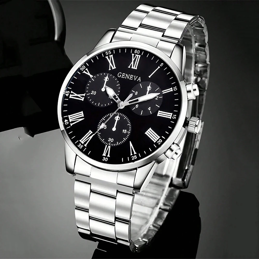 Men's Fashion Business watch, Simple casual quartz watch,  Daily and work accessories, holiday gifts
