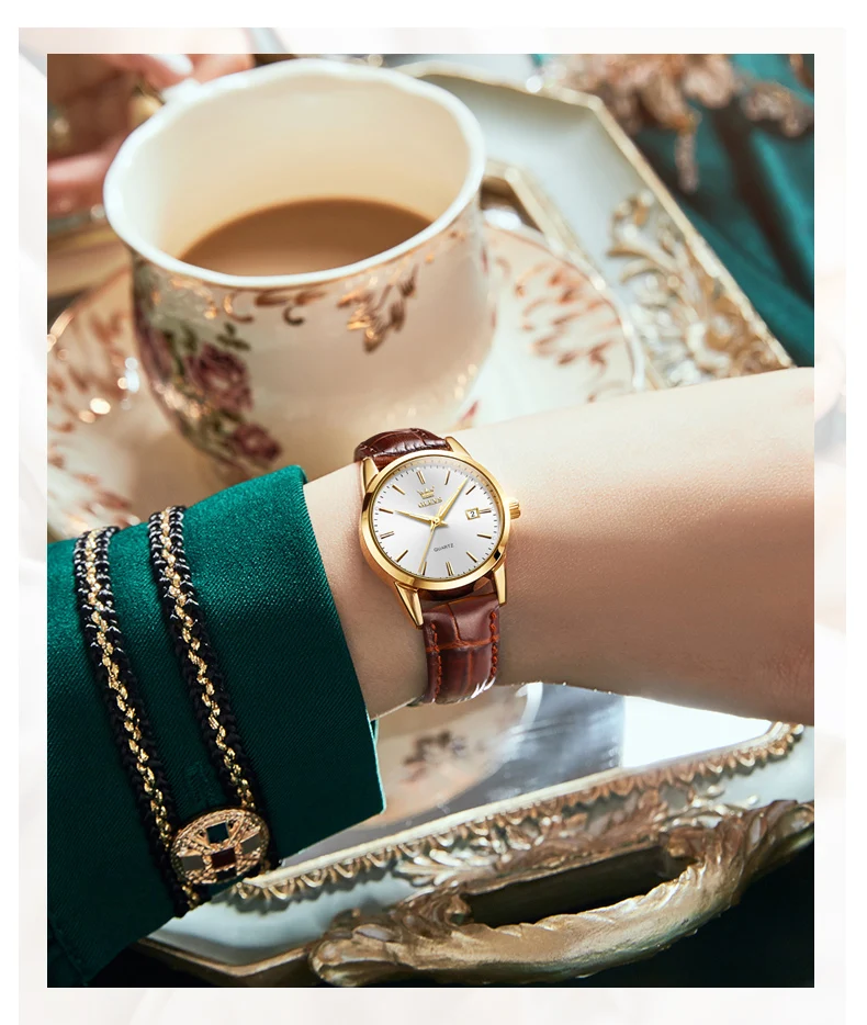 OLEVS 6898 Couple's Watches Luxury Original Fashion Brand Waterproof Luminous Quartz Wristwatch Calendar Design For Date Sport