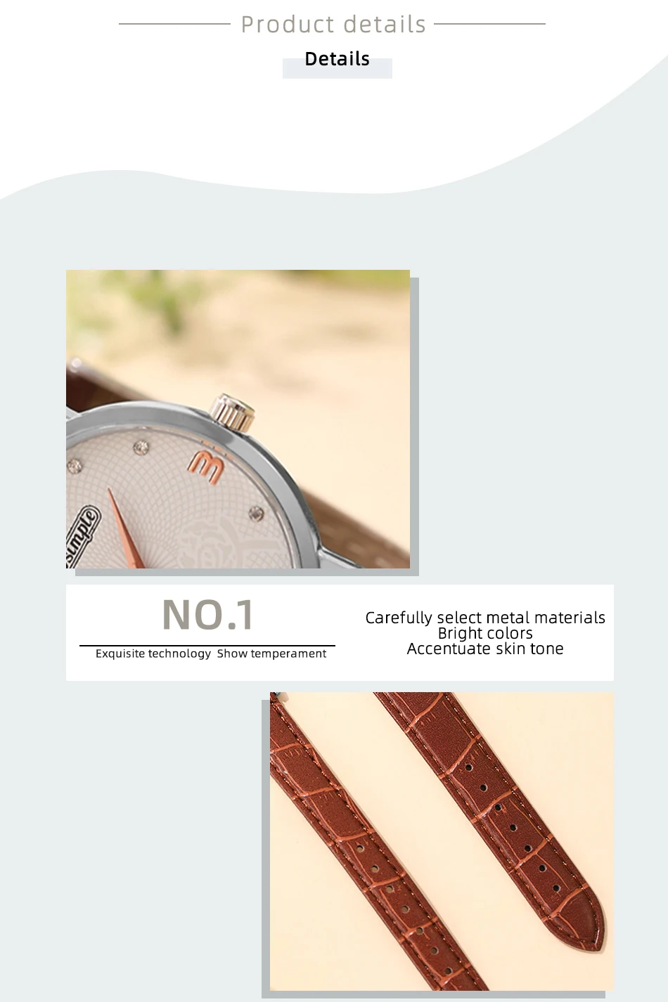2PCS Fashion Couple Set Watches Luxury Men Women Business Casual Leather Quartz Watch Simple Brown Wristwatch Reloj Mujer