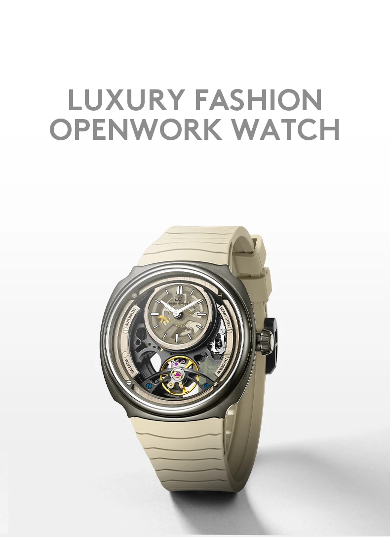 Bright Future Automatic Watch Silicone Strap 5 ATM Waterproof Mechanical Watches Daniel Gorman Watch Excellent Quality