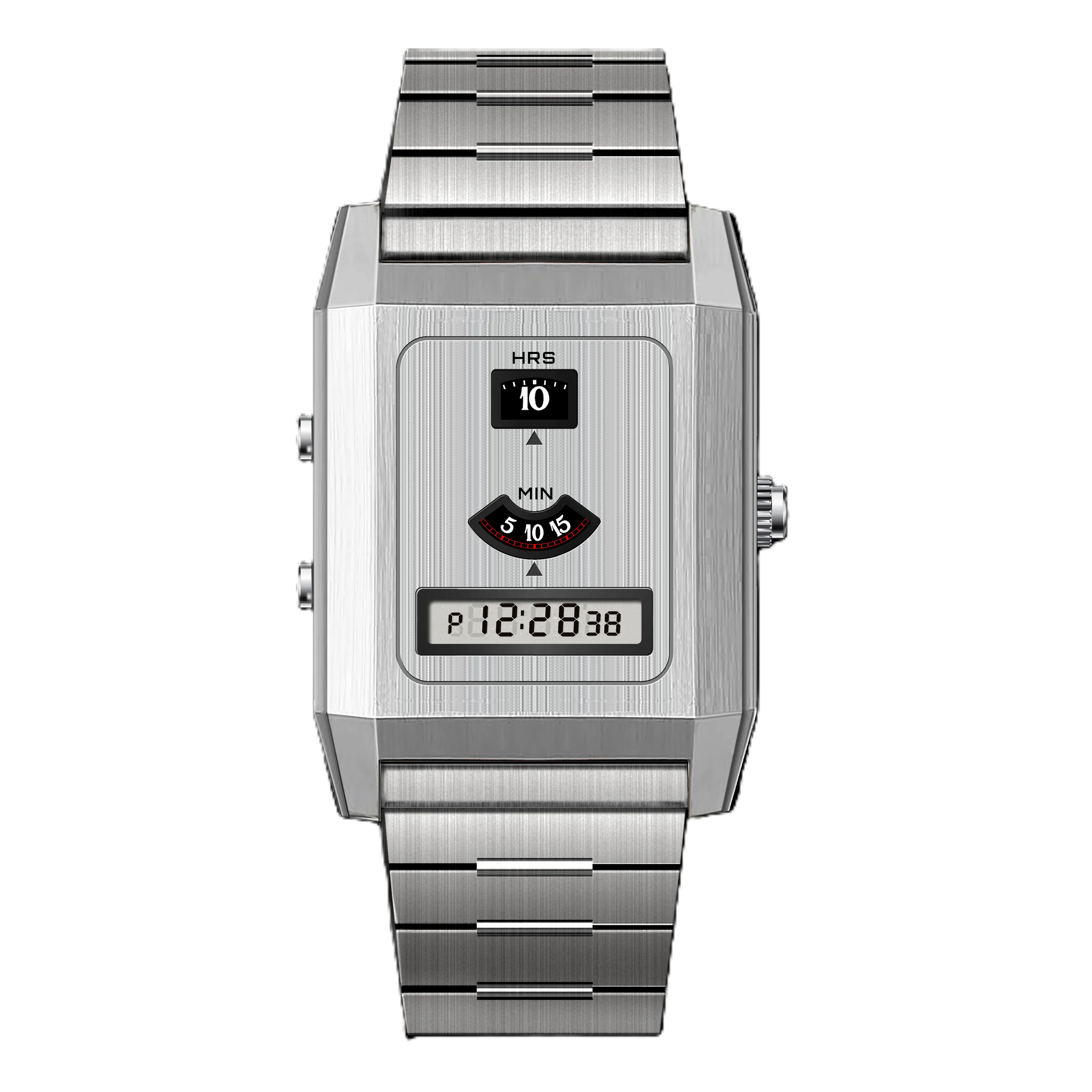 C-0PO Couple's Retro Digital Watch LCD Display, Vintage 2026 Design - Adjustable Strap Daily Casual Matching Timepiece
