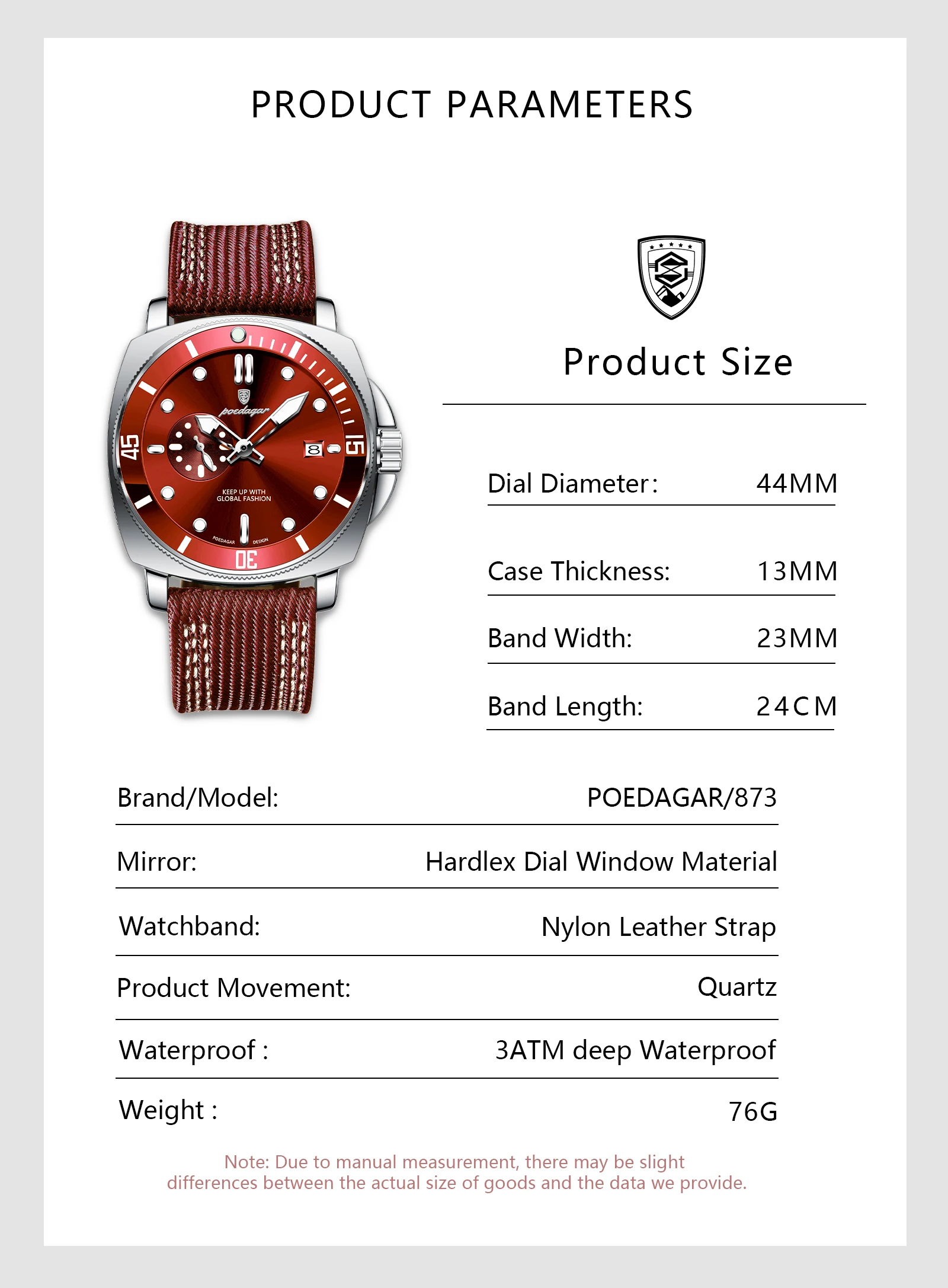 POEDAGAR Luxury Fashion Male Wristwatch Luminous Waterproof Date Watches For Men Nylon Leather Quartz Business Men's Clock Reloj