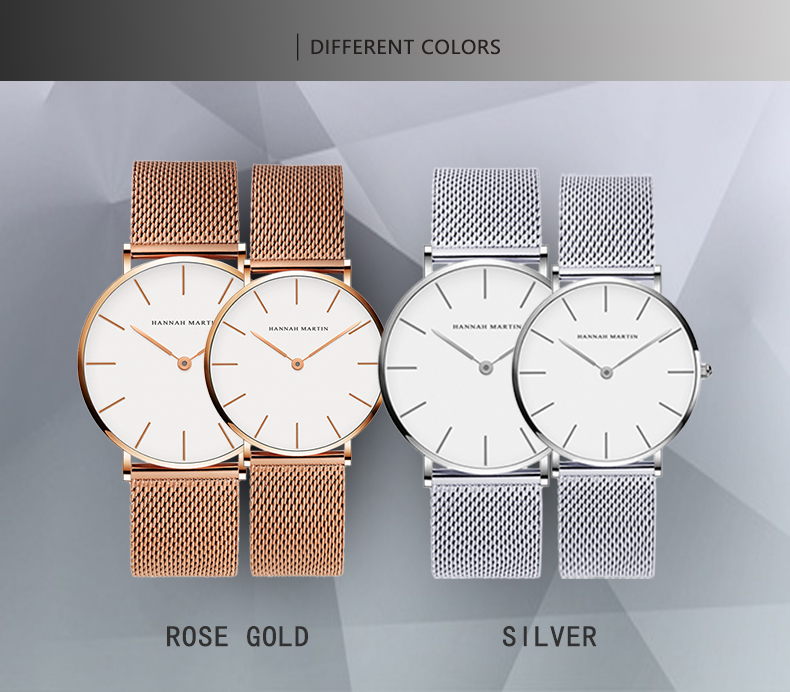 Couple Watches Dropship Simple 1 Set Watch Casual Fashion Steel Mesh Steel Waterproof Luxury Brand Sport Watch Relogio Masculino