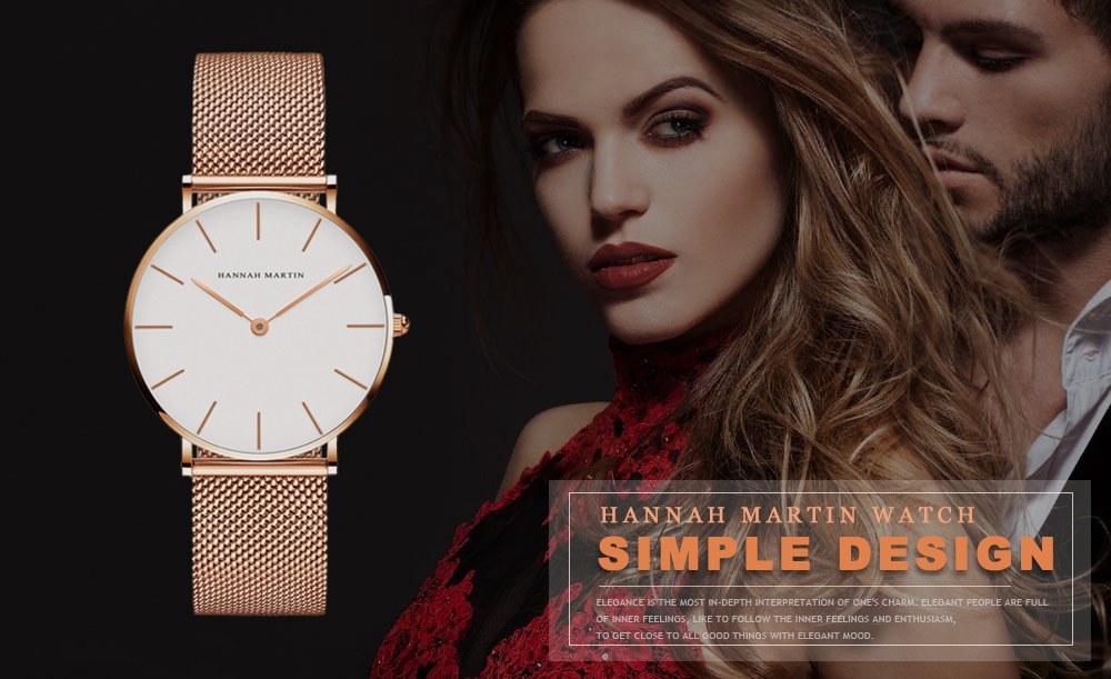 Couple Watches Dropship Simple 1 Set Watch Casual Fashion Steel Mesh Steel Waterproof Luxury Brand Sport Watch Relogio Masculino