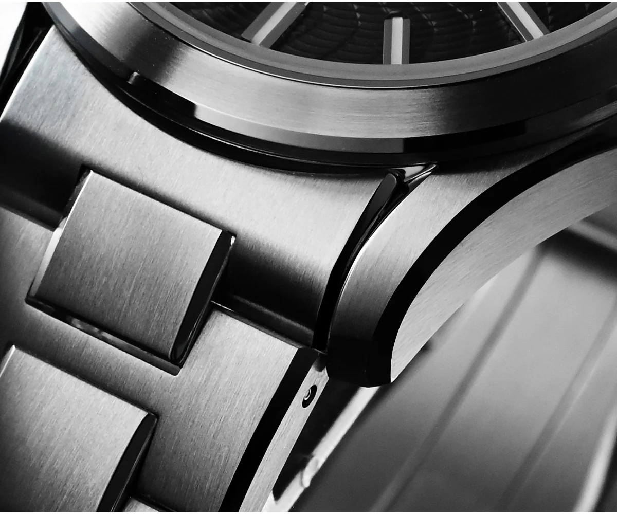 San Martin Watch 39mm Luxury Dress Miyota 9015 Automatic Mechanical Watches for Men With Mop Guilloche 100m Waterproof SN0150