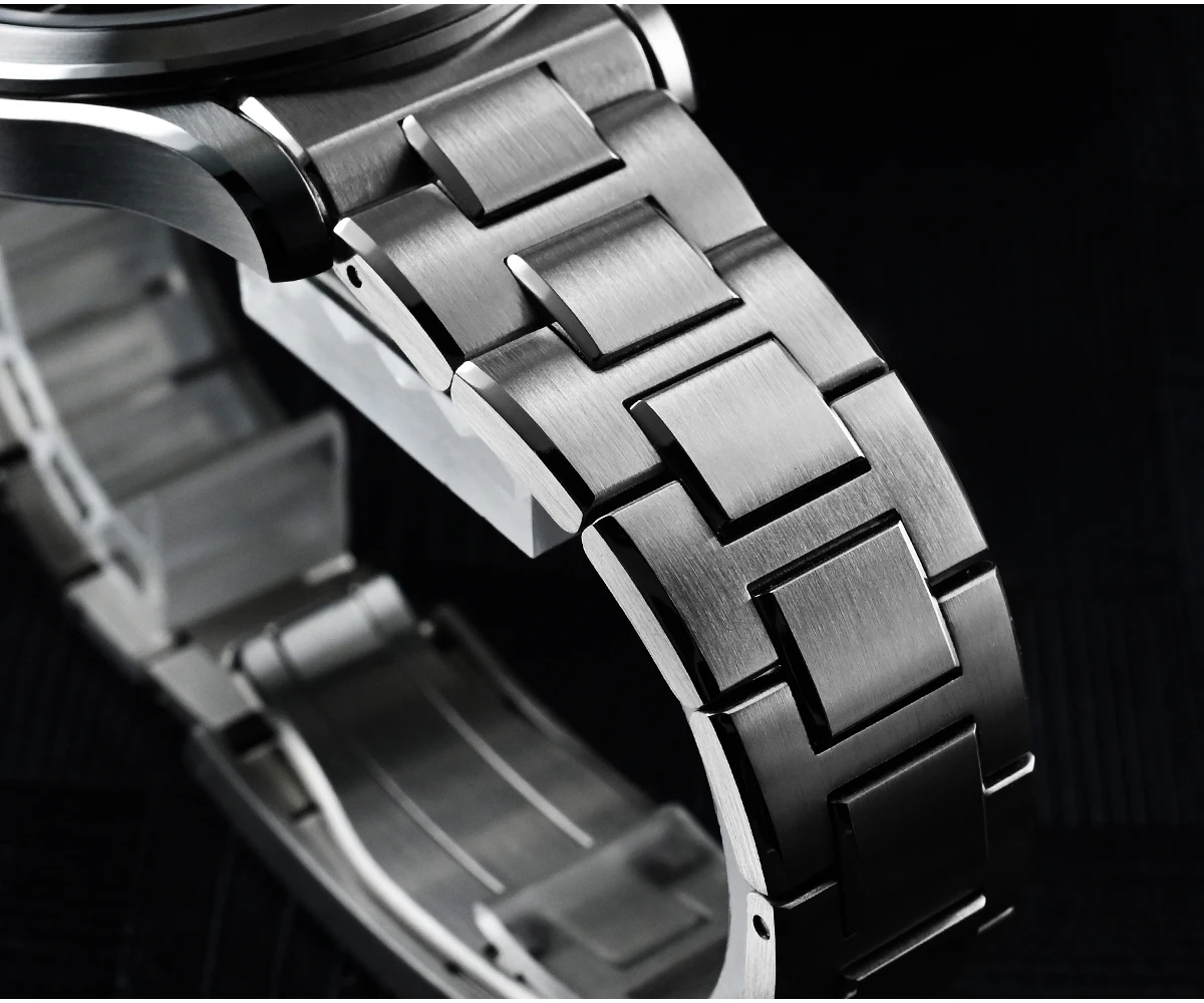 San Martin Watch 39mm Luxury Dress Miyota 9015 Automatic Mechanical Watches for Men With Mop Guilloche 100m Waterproof SN0150