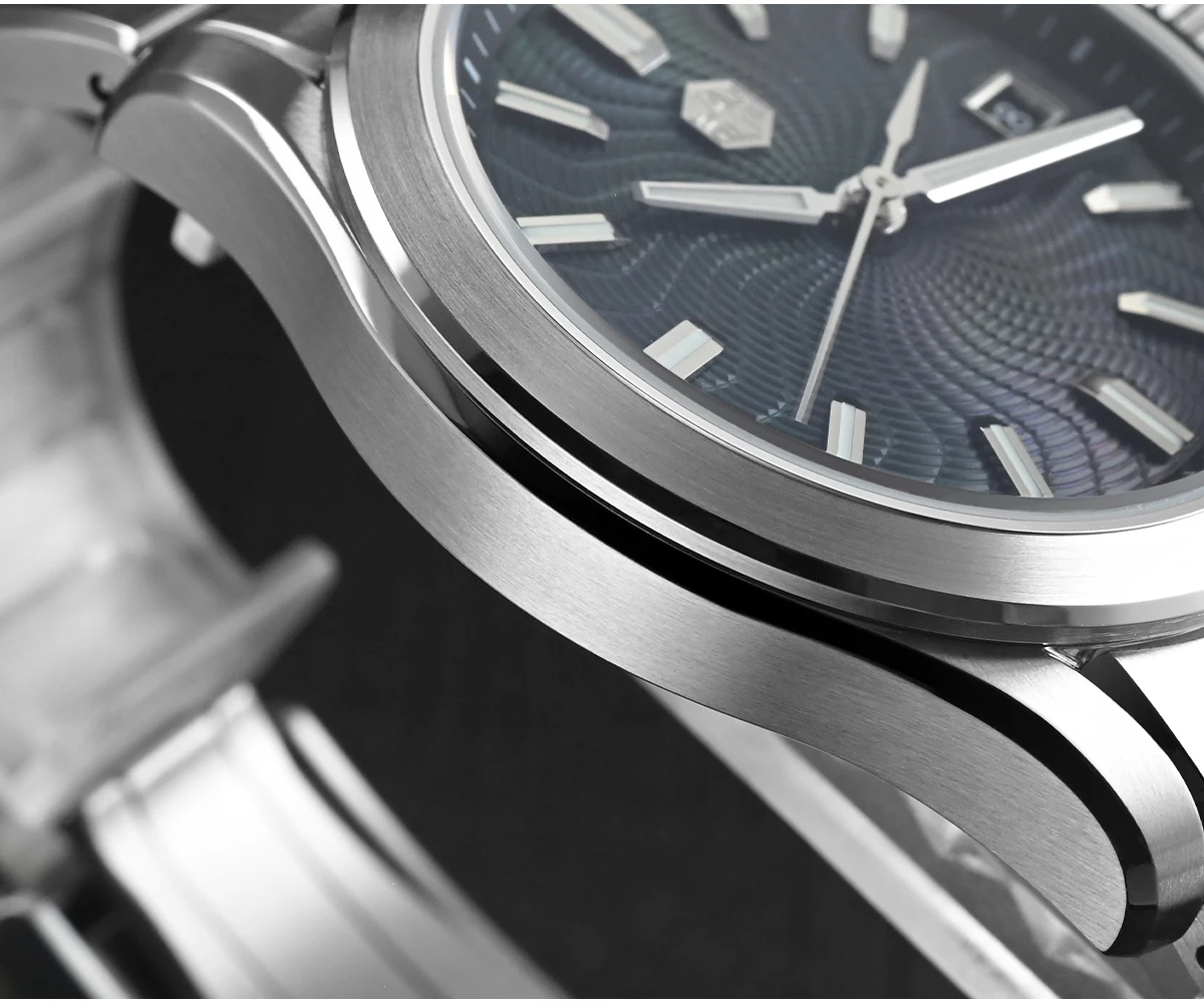 San Martin Watch 39mm Luxury Dress Miyota 9015 Automatic Mechanical Watches for Men With Mop Guilloche 100m Waterproof SN0150