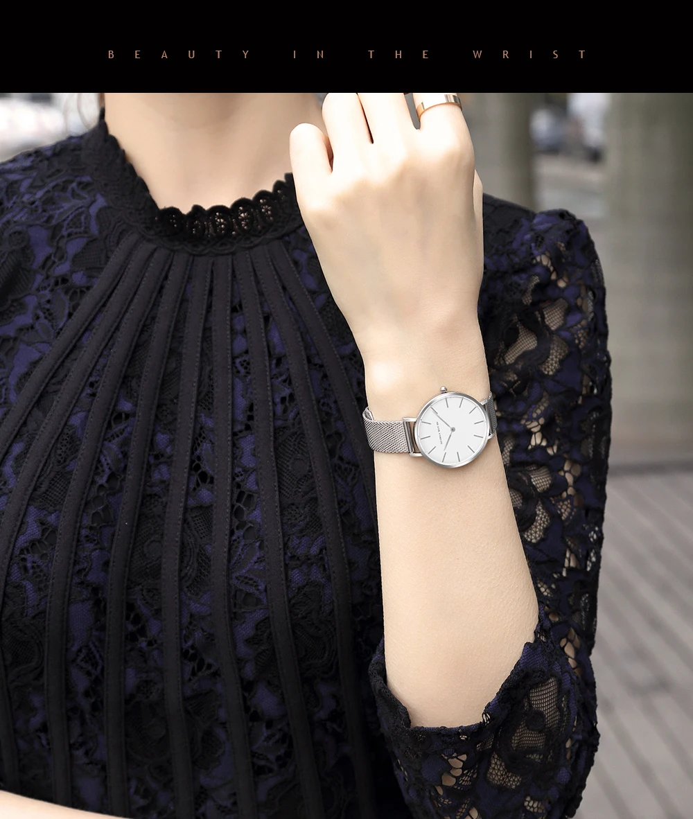 2Pcs Fashion Women's Set Watch 6.9mm Ultra Thin Japanese Movement Minimalist Valentine Day Mens Quartz Watch Relogios Masculino