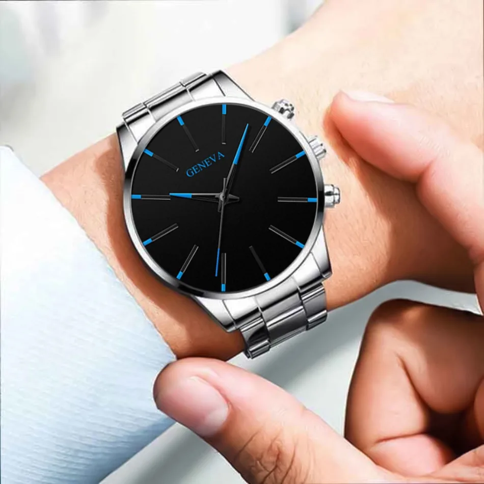 2pcs Luxury Men's Quartz Watch Set, Business & Casual Wear - Ideal Gift for Back To School, Christmas, Birthdays