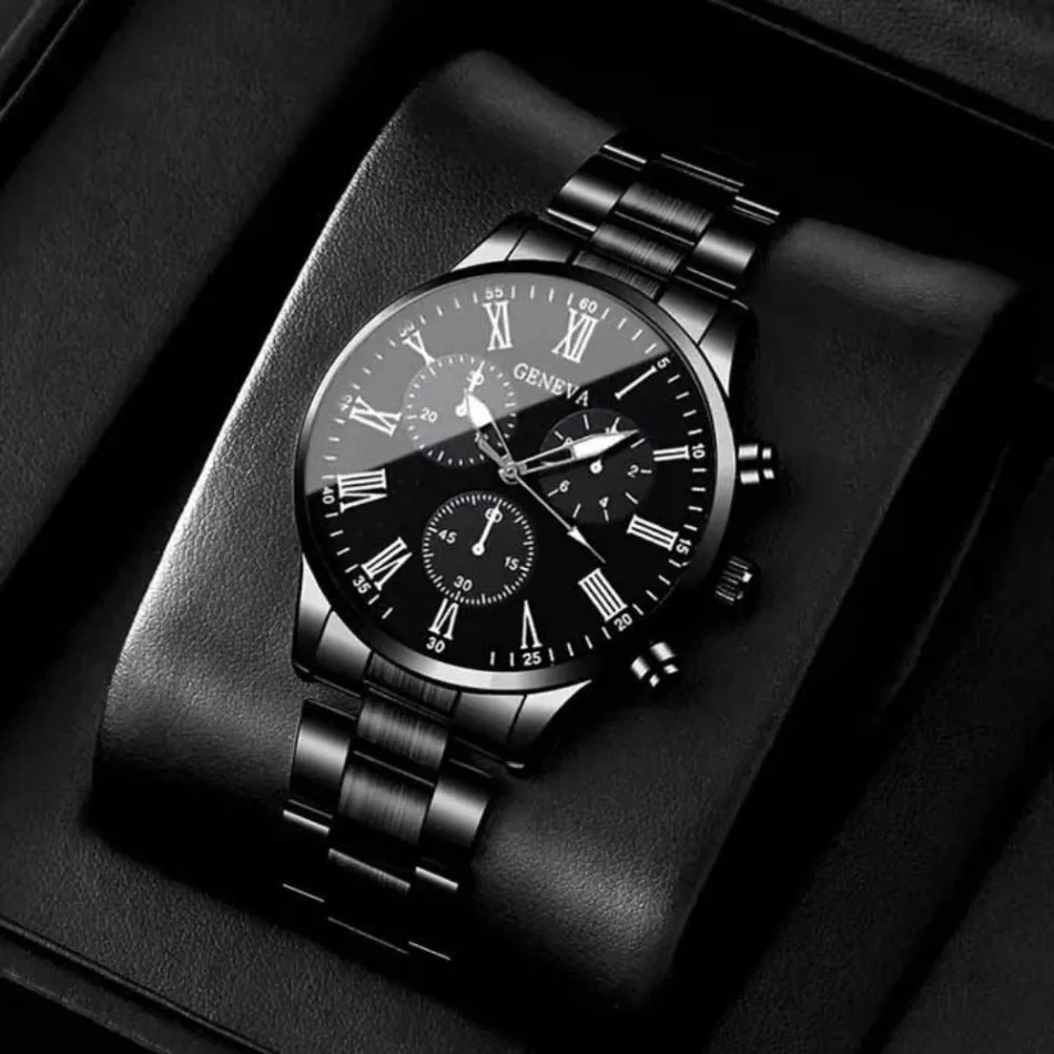 2pcs Luxury Men's Quartz Watch Set, Business & Casual Wear - Ideal Gift for Back To School, Christmas, Birthdays