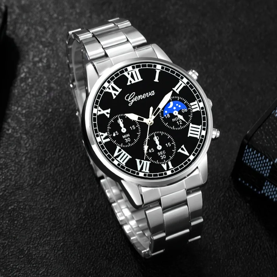 2pcs Luxury Men's Quartz Watch Set, Business & Casual Wear - Ideal Gift for Back To School, Christmas, Birthdays