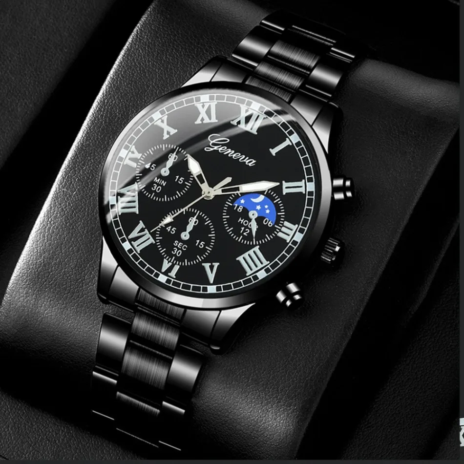 2pcs Luxury Men's Quartz Watch Set, Business & Casual Wear - Ideal Gift for Back To School, Christmas, Birthdays