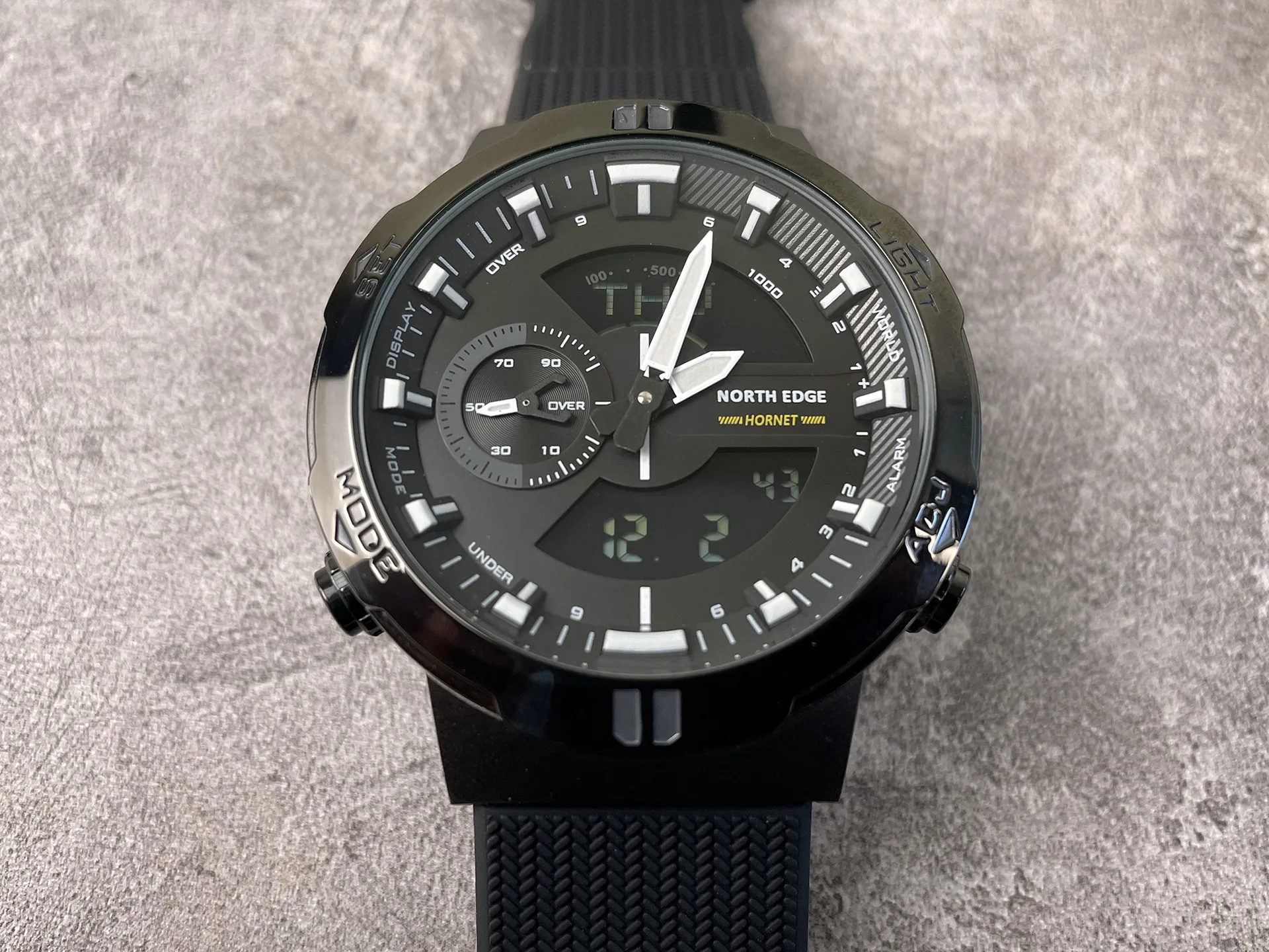 NORTH EDGE HORNET New Digital Watch Men's Sports Watches Dual Time Alarm Clock