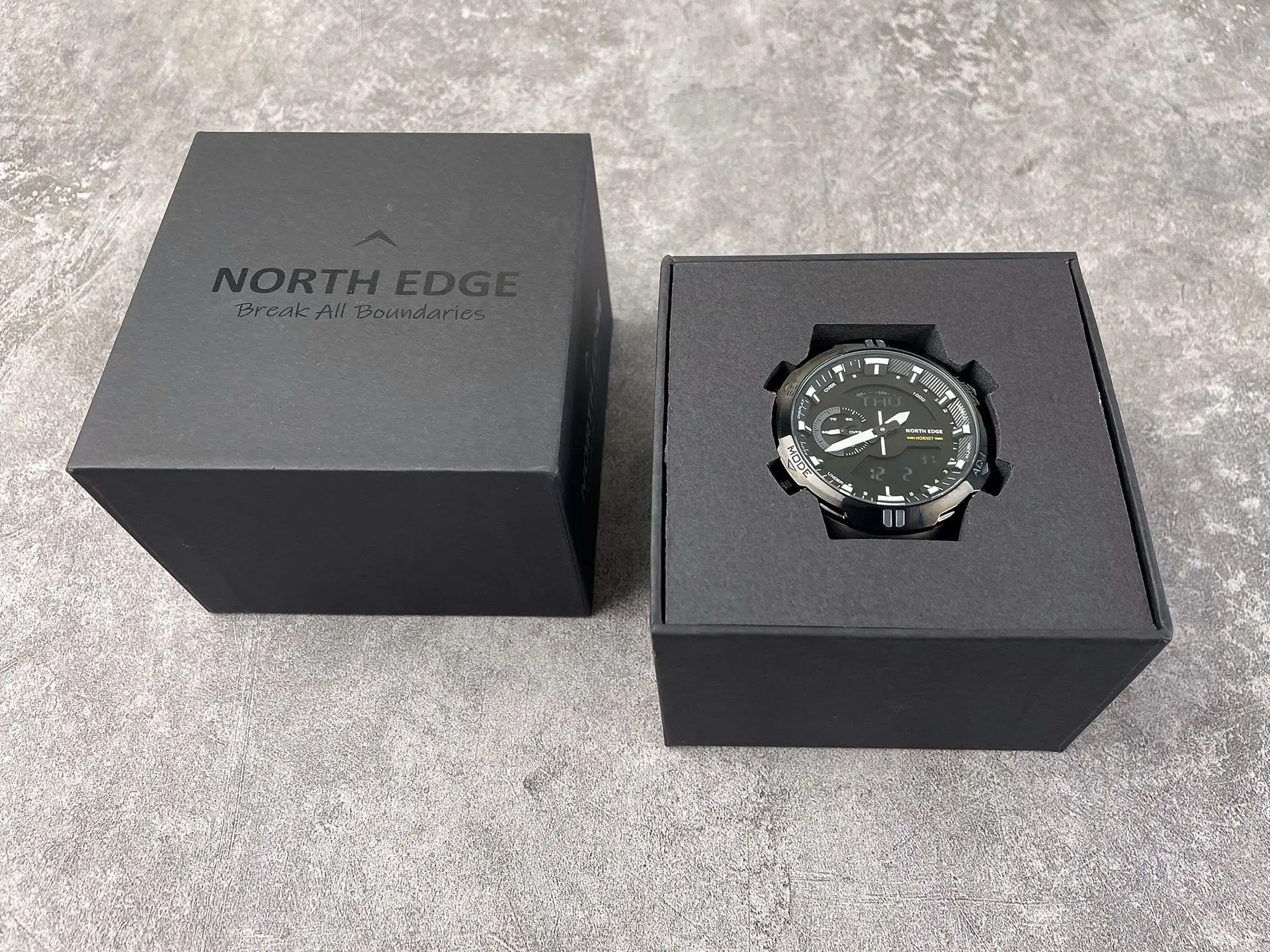 NORTH EDGE HORNET New Digital Watch Men's Sports Watches Dual Time Alarm Clock