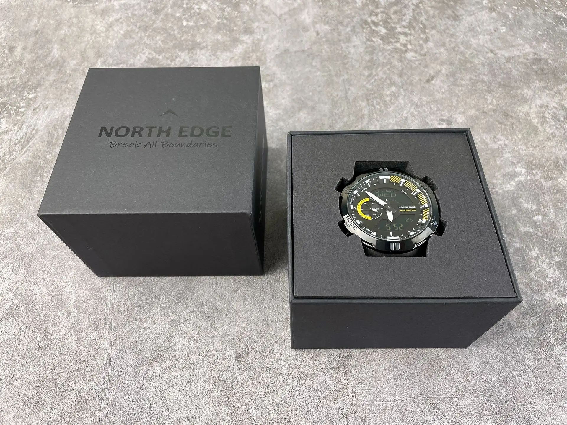 NORTH EDGE HORNET New Digital Watch Men's Sports Watches Dual Time Alarm Clock