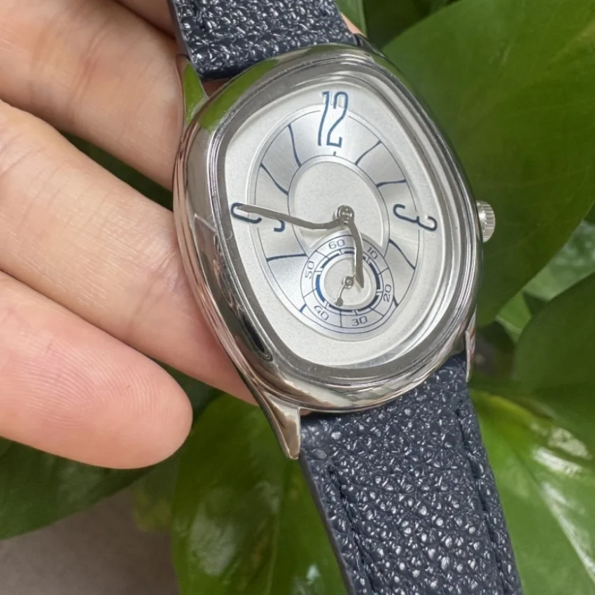 Luxury Quartz Men's Watch Vintage Cash Creative Melting Twisted Watches for Women Irregular Case Leather Y2K Ins Style Watch