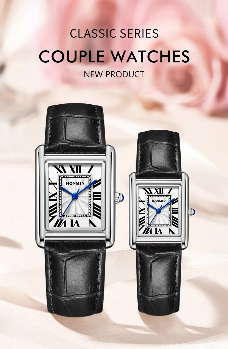 Watches for Women and Men New Fashion Leather Strap Waterproof Quartz Wristwatches Couple's Watches Gifts Drop Shipping reloj