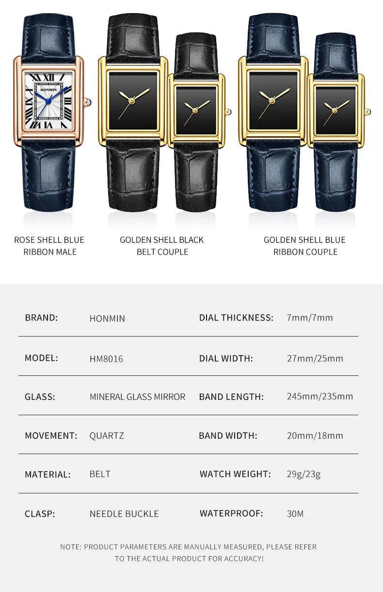 Watches for Women and Men New Fashion Leather Strap Waterproof Quartz Wristwatches Couple's Watches Gifts Drop Shipping reloj