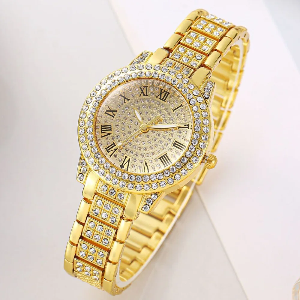 5pcs Luxury Women's Quartz Watch and Jewelry Set Quartz Movement, Elegant Women's Watch for Women, Holiday Gifts for Women