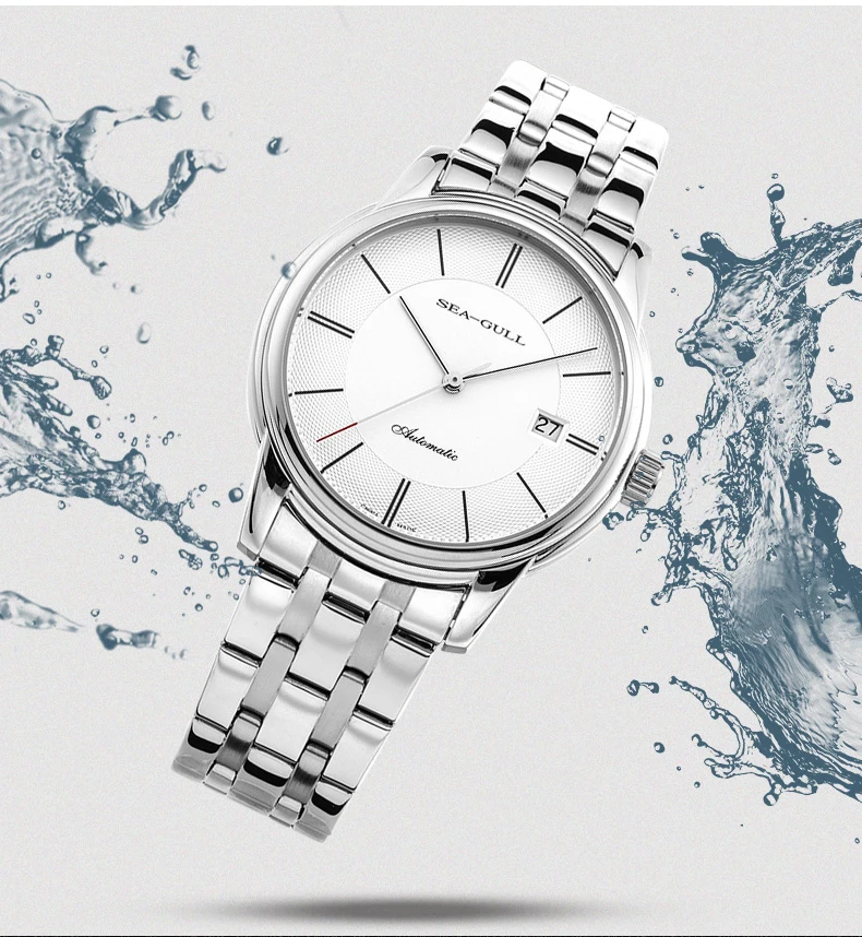 Seagull Classic Fashion Couple Watches Luxury Men Women Business Casual Leather Automatic Mechanical Watch Luxury Wristwatch 405