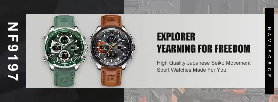 NAVIFORCE Quartz Lover Watches Calendar Display 3ATM Waterproof Stainless Steel Strap Fashion Luxury Wristwatch for Couple Gifts