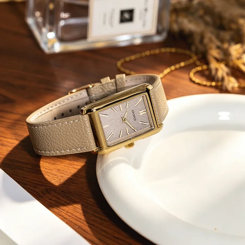 Couple Watch for Men Women Vintage Reloj Mujer Quartz Wristwatch Male Female Ladies Orologio Business Man Rectangle Shaped Clock