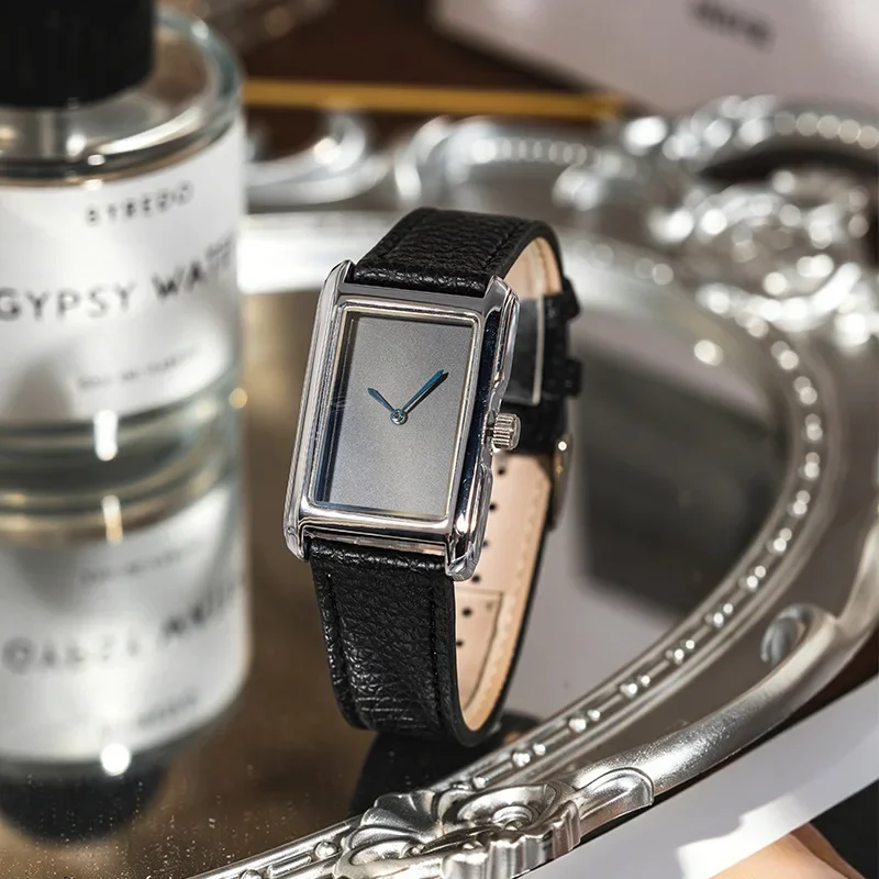 Couple Watch for Men Women Vintage Reloj Mujer Quartz Wristwatch Male Female Ladies Orologio Business Man Rectangle Shaped Clock
