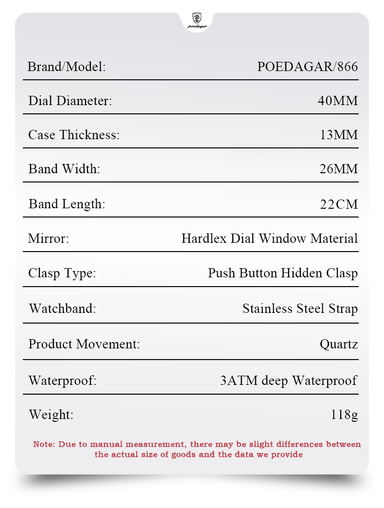 POEDAGAR Fashion Love Wristwatch Chronograph Date Stainless Steel Men Clock For Husband Waterproof Luminous Men's Quartz Watches