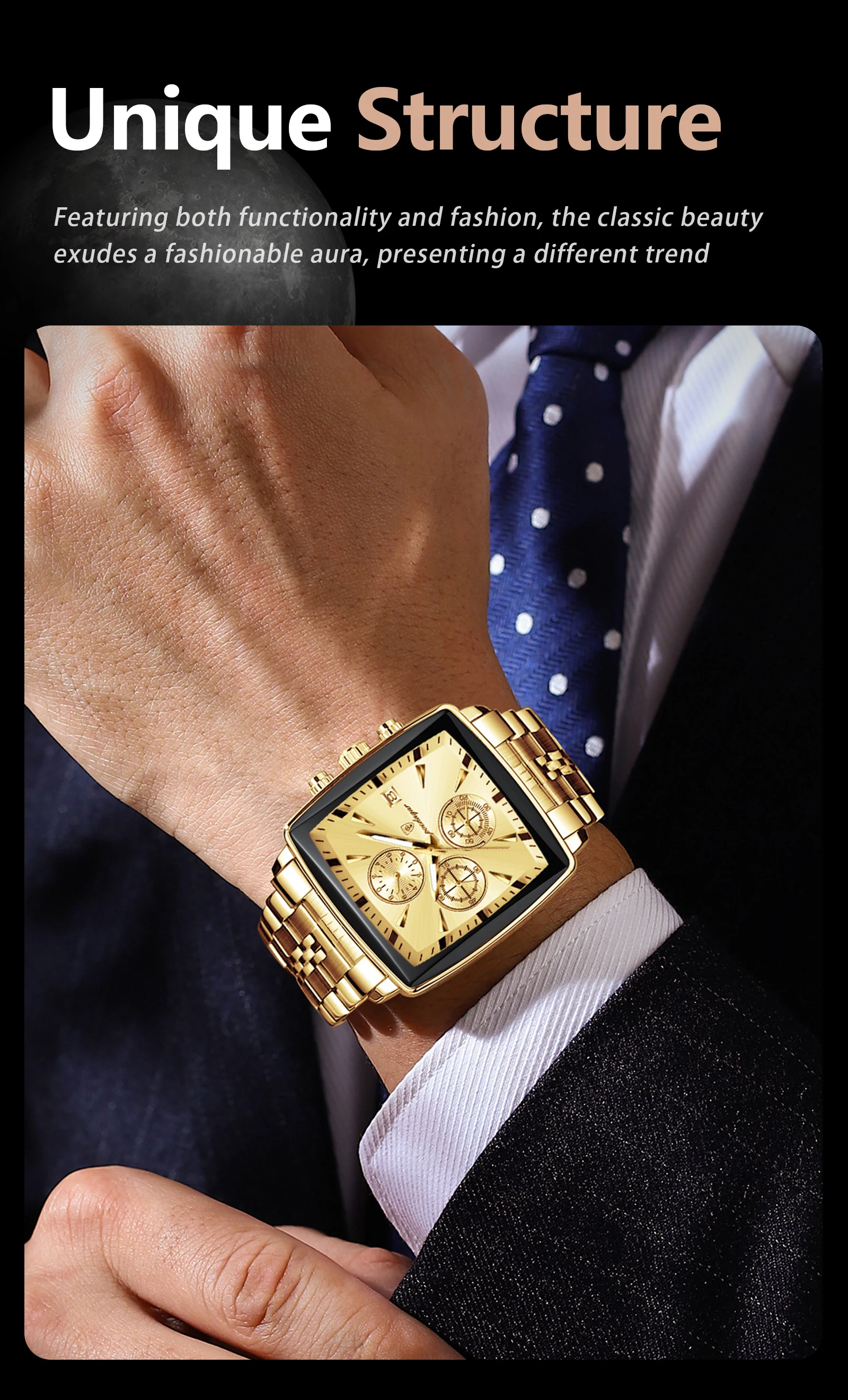 POEDAGAR Fashion Love Wristwatch Chronograph Date Stainless Steel Men Clock For Husband Waterproof Luminous Men's Quartz Watches