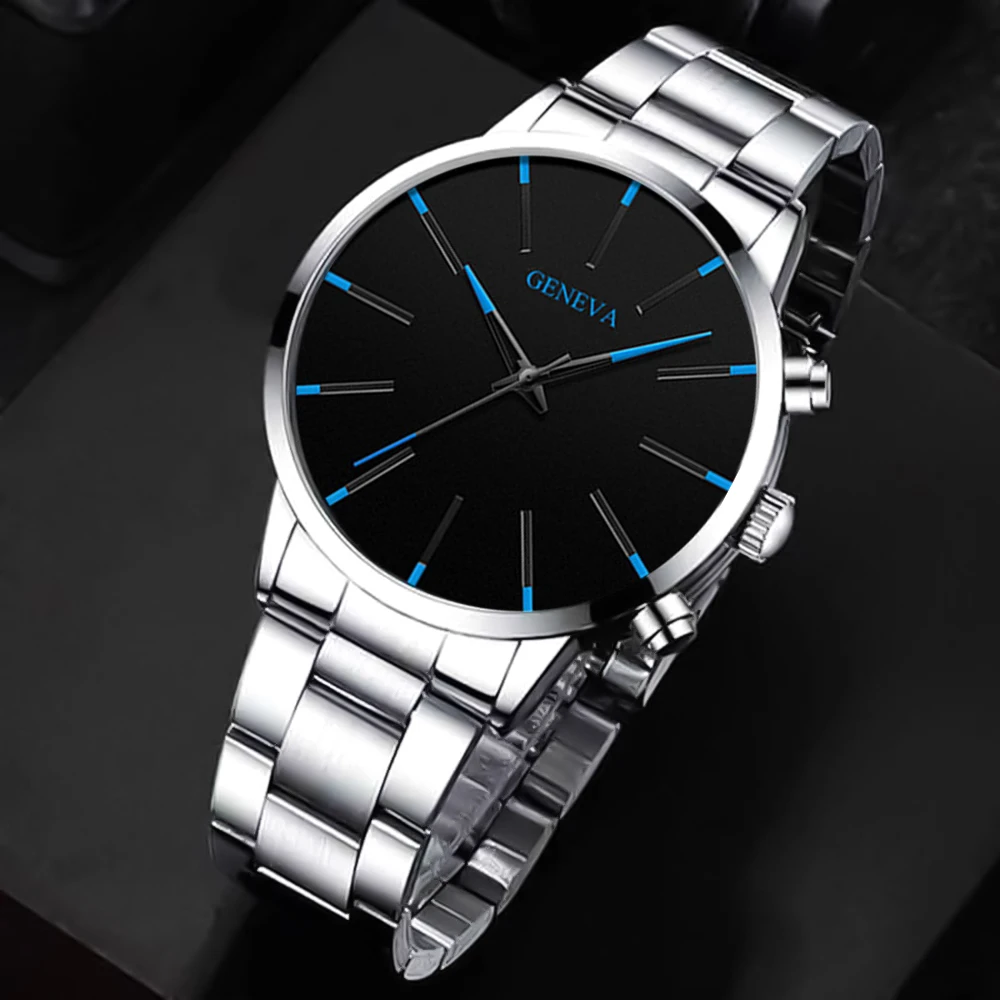 Fashionable and casual men's watch, business-style simple quartz wristwatch, Christmas, Thanksgiving, Valentine's Day gifts
