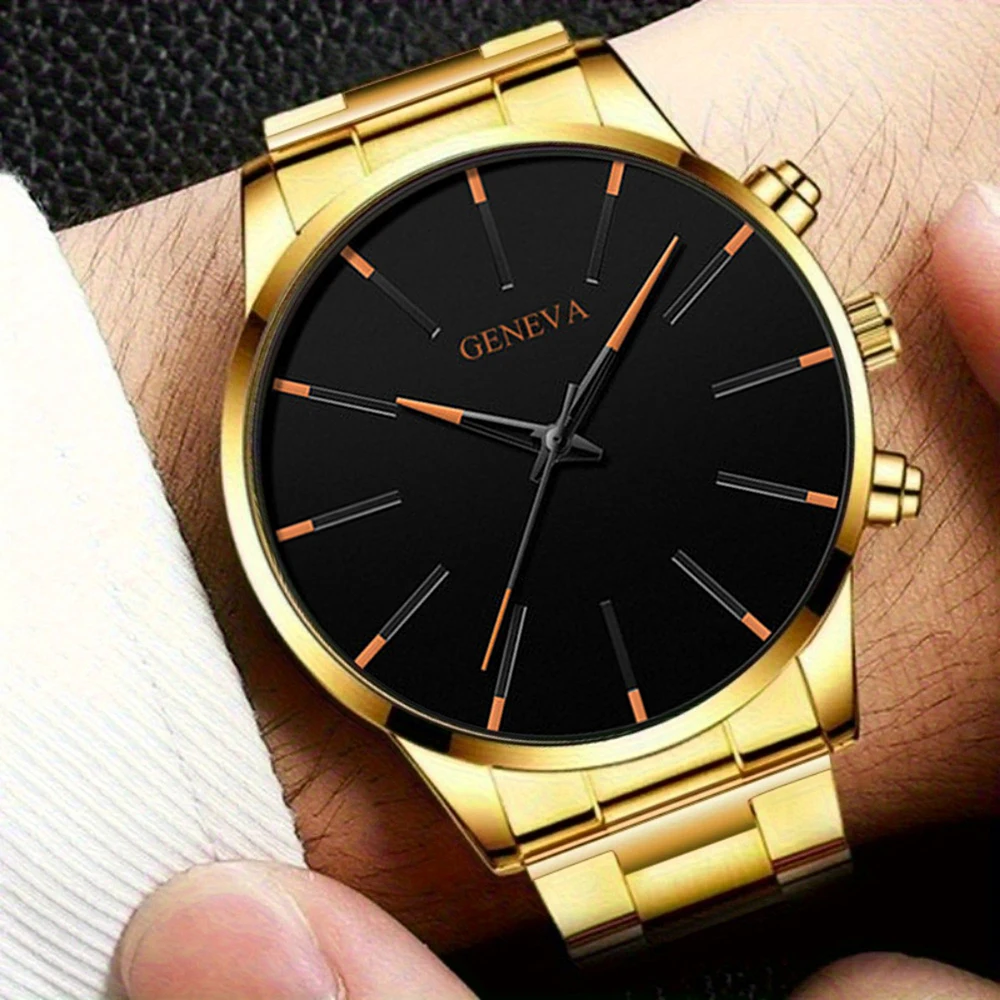 Fashionable and casual men's watch, business-style simple quartz wristwatch, Christmas, Thanksgiving, Valentine's Day gifts