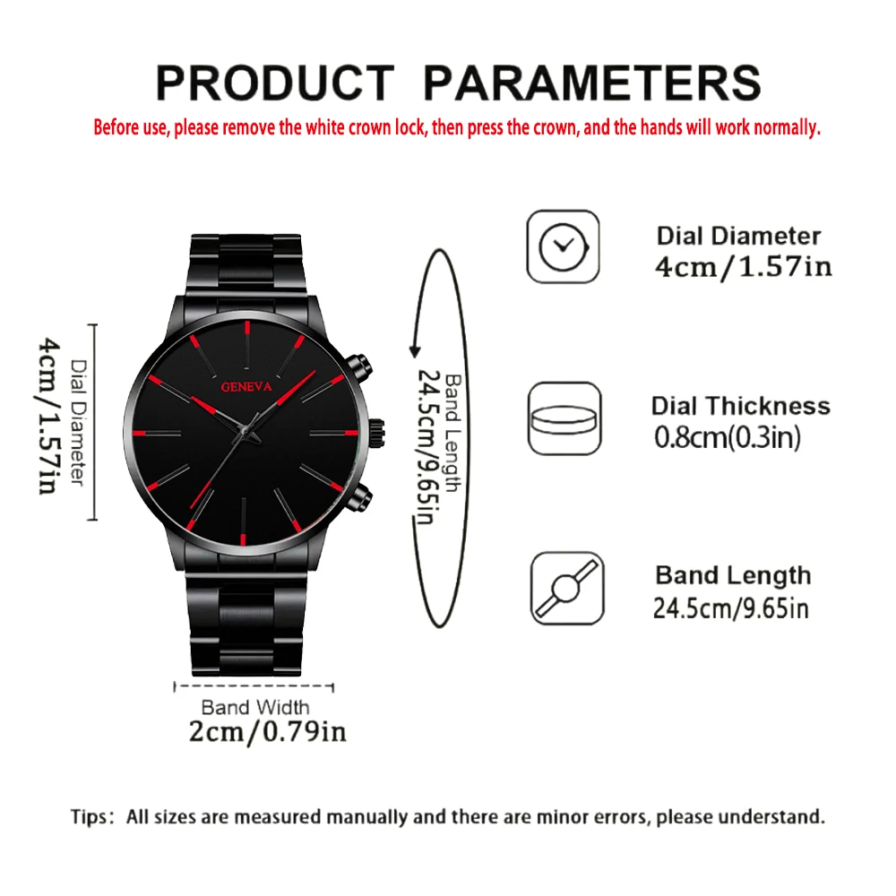 Fashionable and casual men's watch, business-style simple quartz wristwatch, Christmas, Thanksgiving, Valentine's Day gifts