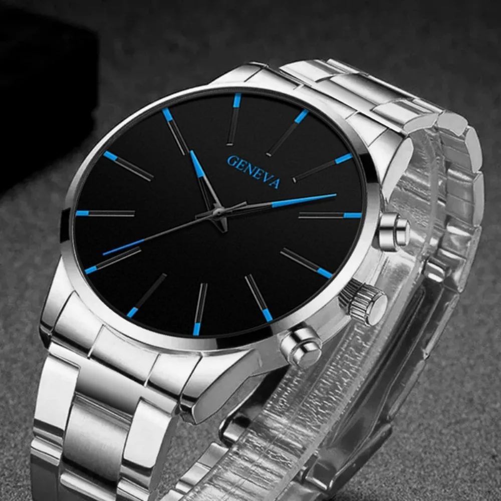 Fashionable and casual men's watch, business-style simple quartz wristwatch, Christmas, Thanksgiving, Valentine's Day gifts