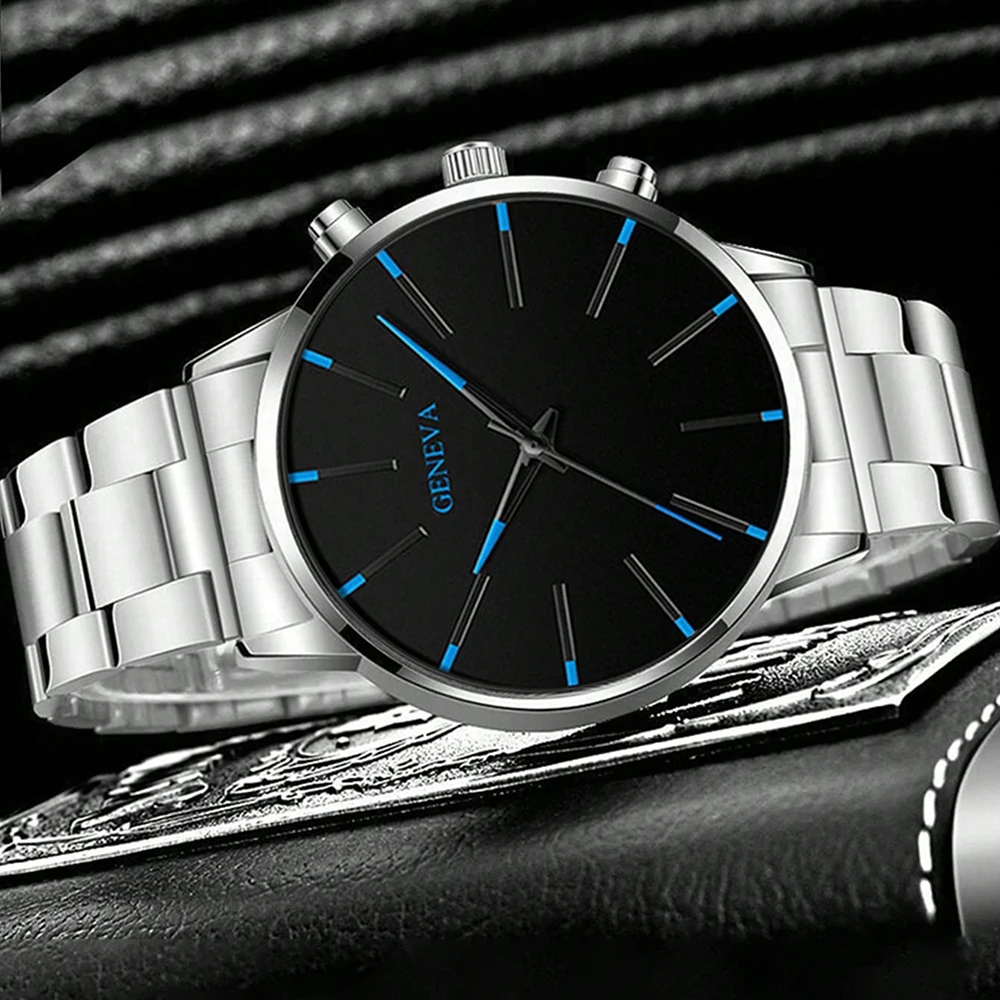 Fashionable and casual men's watch, business-style simple quartz wristwatch, Christmas, Thanksgiving, Valentine's Day gifts