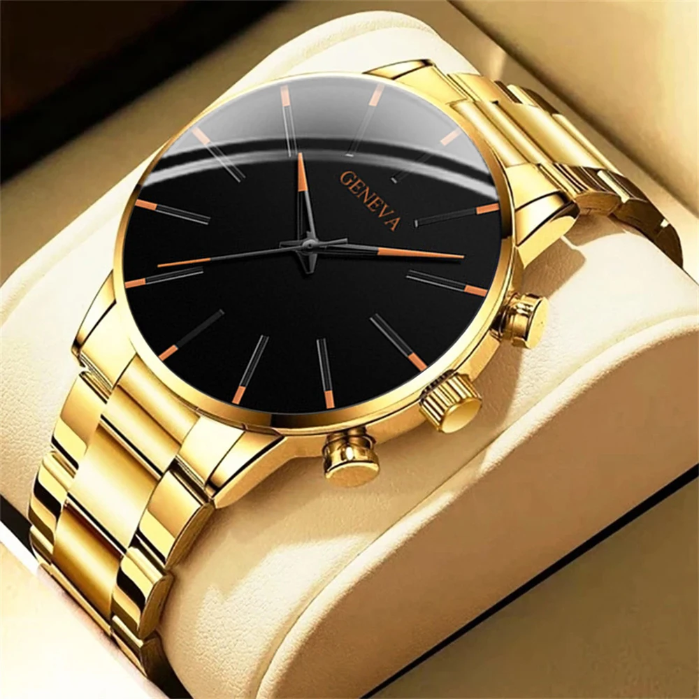 Fashionable and casual men's watch, business-style simple quartz wristwatch, Christmas, Thanksgiving, Valentine's Day gifts