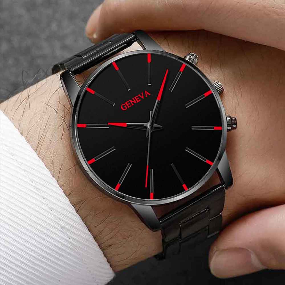 Fashionable and casual men's watch, business-style simple quartz wristwatch, Christmas, Thanksgiving, Valentine's Day gifts