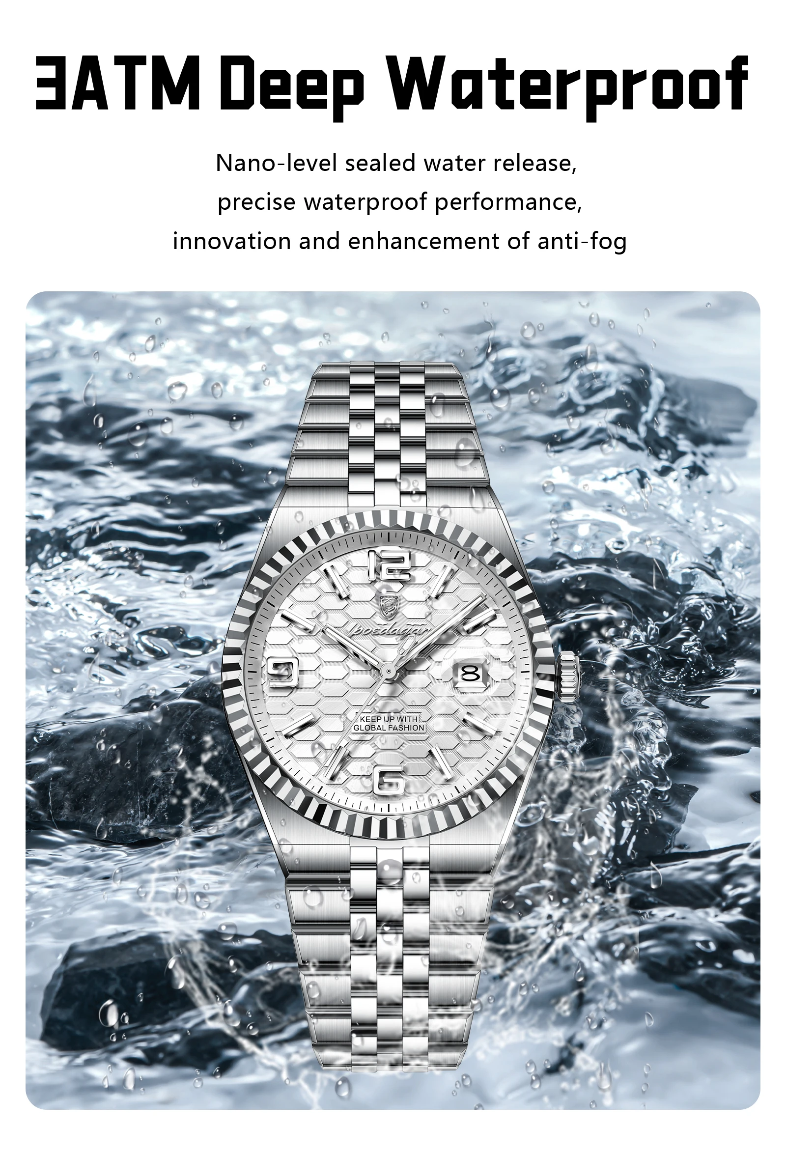 POEDAGAR Casual Top Men Clock Waterproof Luminous Date Luxury Man Watch Stainless Steel Quartz Fashion Men's Watches Couple Gift